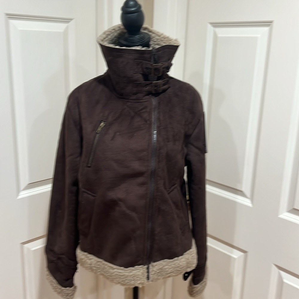 Fashion Express, woman’s size 12, brown, bomber style jacket. NWT.